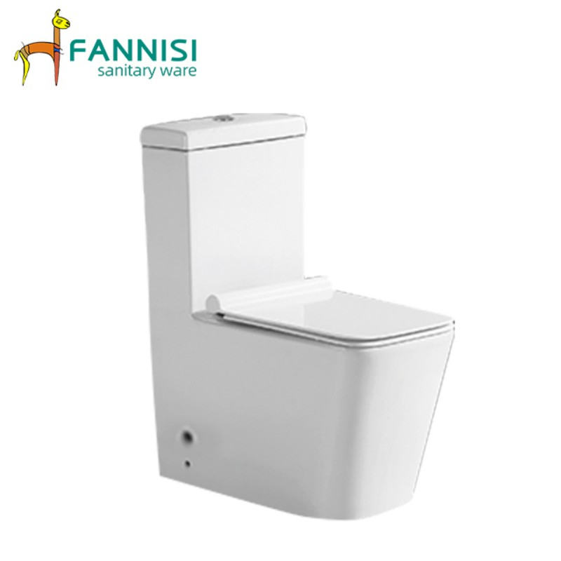 Wholesale High Quality Sanitary Ware Closet Ceramic Wc Bidet Toilet Bowl Washdown Square One Piece Bathroom Toilet