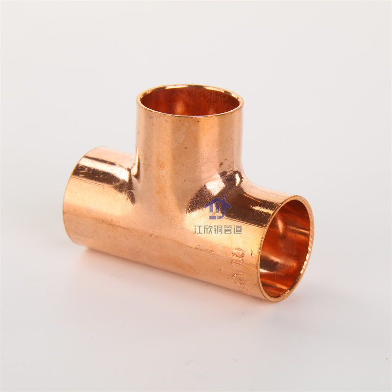 High-Quality Brass Reducing Coupling Copper Press Tee Elbow for Water Heating System