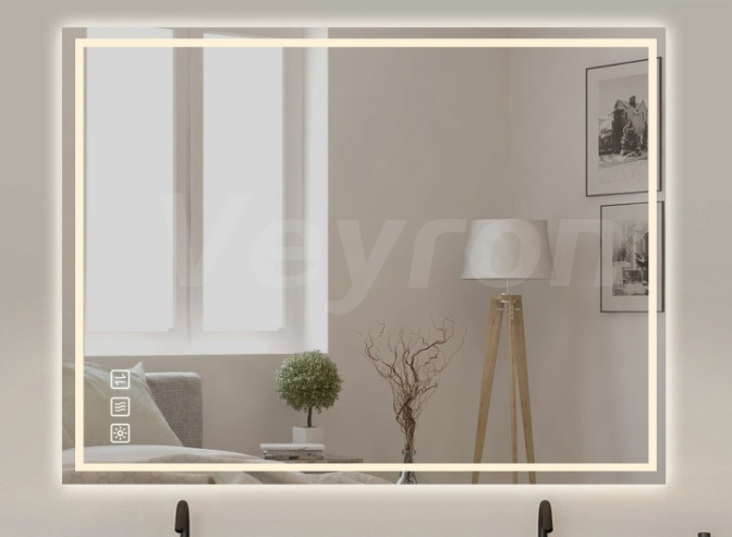 Hollywood Display Bath Fitness Gym Hotel Magic Glass Smart Home Decor Espejos Backlit Wall Mounted Large Makeup LED Light Mirror