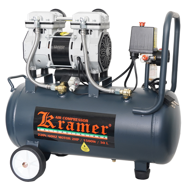 Поршневой безмасляный воздушный компрессор Luogesen 24л, 1390Вт