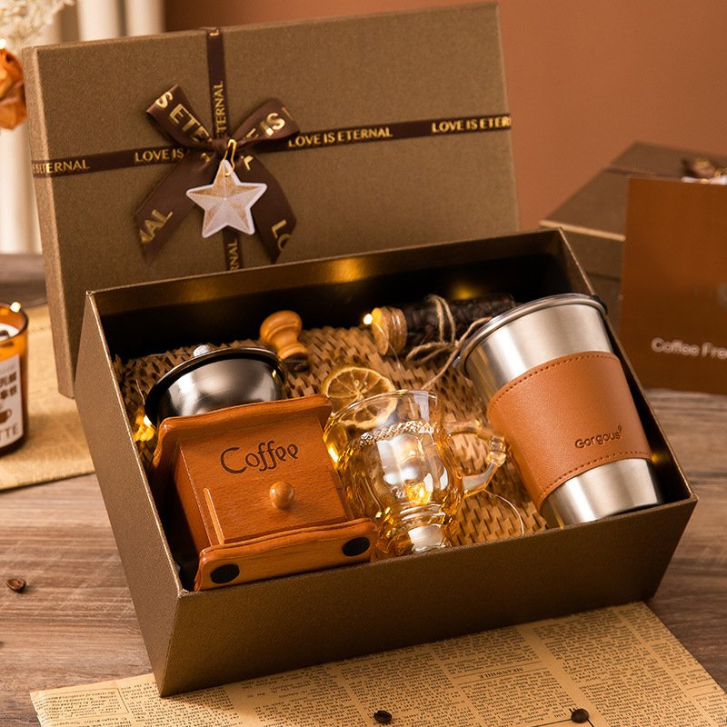Personalized Literary Coffee Brewing Set for Avid Readers