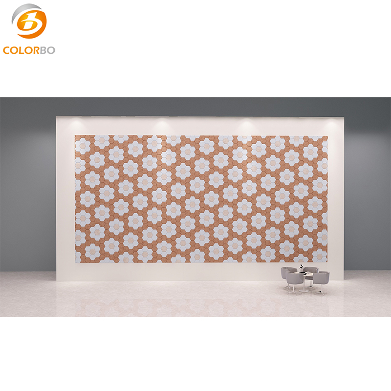 Hexagon 12 Pack Acoustic Panels Beveled Edge With Acoustic Materials