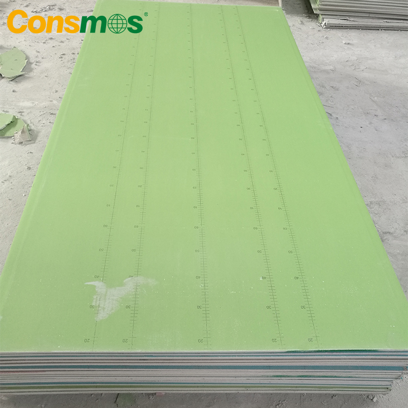 Consmos 9mm 12mm Fireproof and Waterproof Plasterboard Gypsum Board for ceiling and Construction