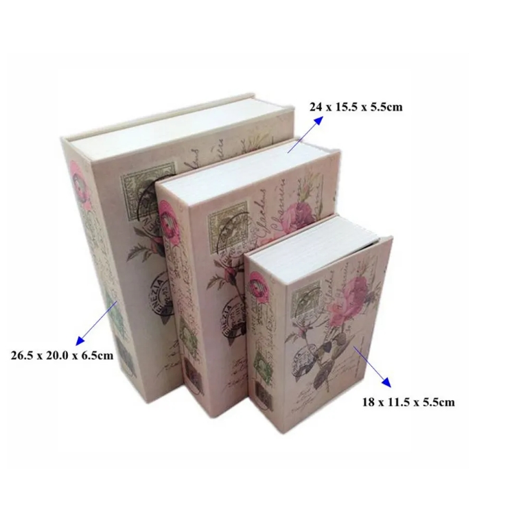 Book Design Combination Lock Safe for Concealed Home Office Valuables Storage