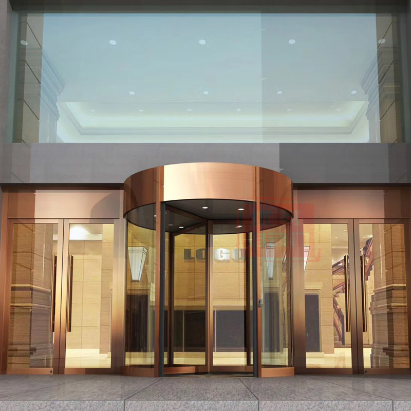 Automatic Aluminum Glass Revolving Door System