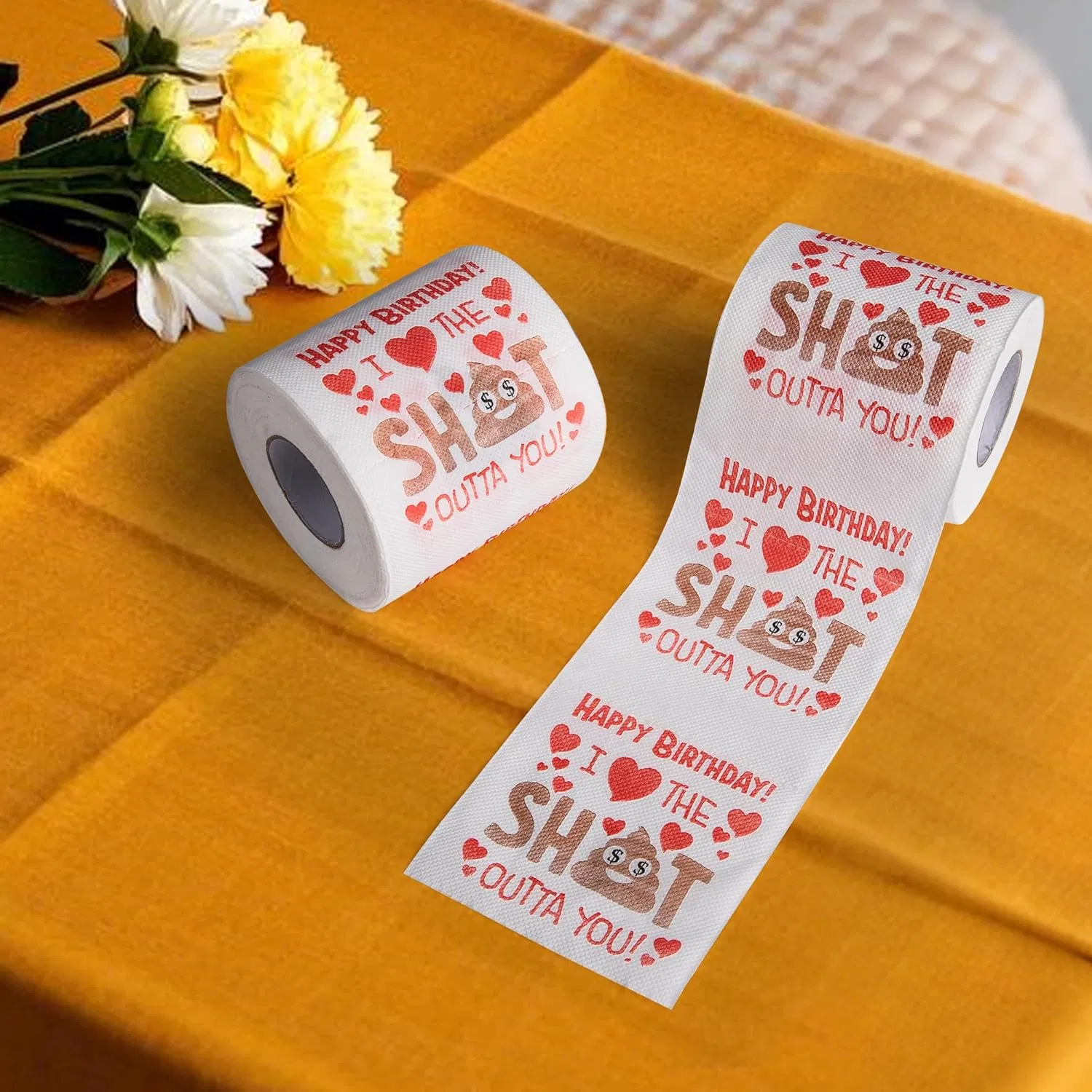 Personalized Colorful Printed Toilet Paper for Every Bathroom Style