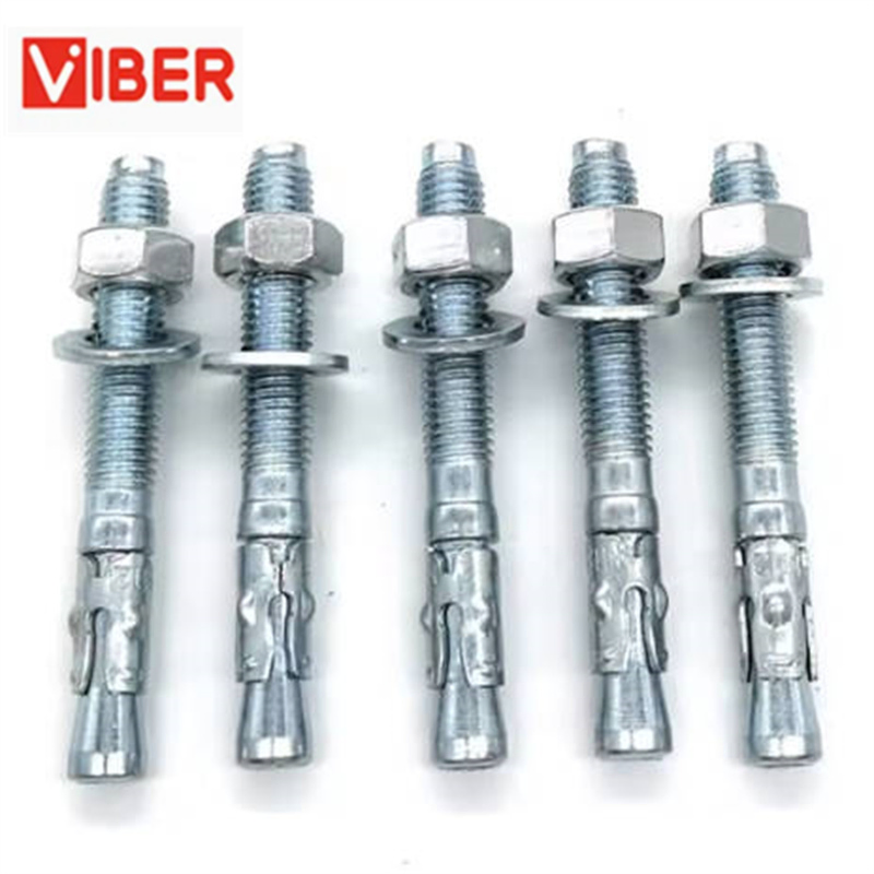 Grade 8.8 Wedge Anchor High Strength M6-M24 Carbon Steel Bolt Explosion Resistant Gecko Expansion for Car Repair Anchors