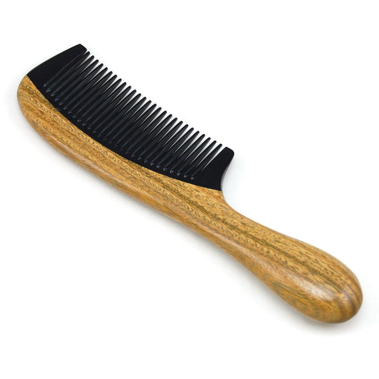 Own-Brand Vintage Natural Long-Handled Wooden Sandalwood Scent Hair Comb