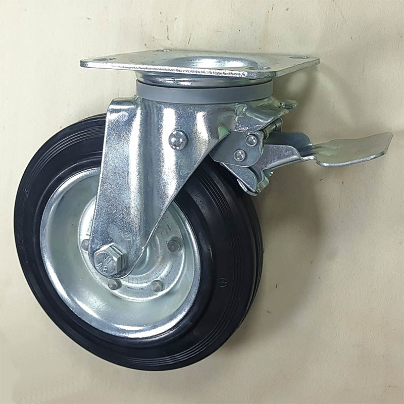 Garbage Bin Wheel Caster 6" Castor Wheel Caster Wheels for Dust Bins
