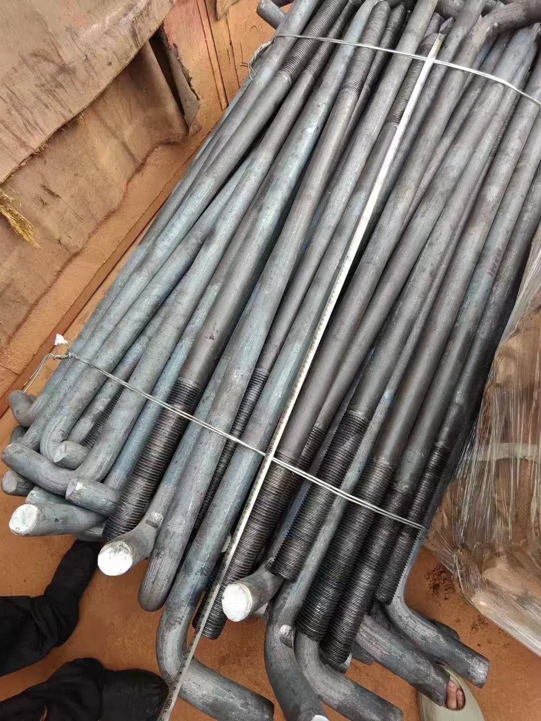 4.8 8.8 Anchor Bolt Manufacturer L-Shaped Welded Plate J 9-Character 7 Anchor Embedded Foundation Bent Anchor Bolt