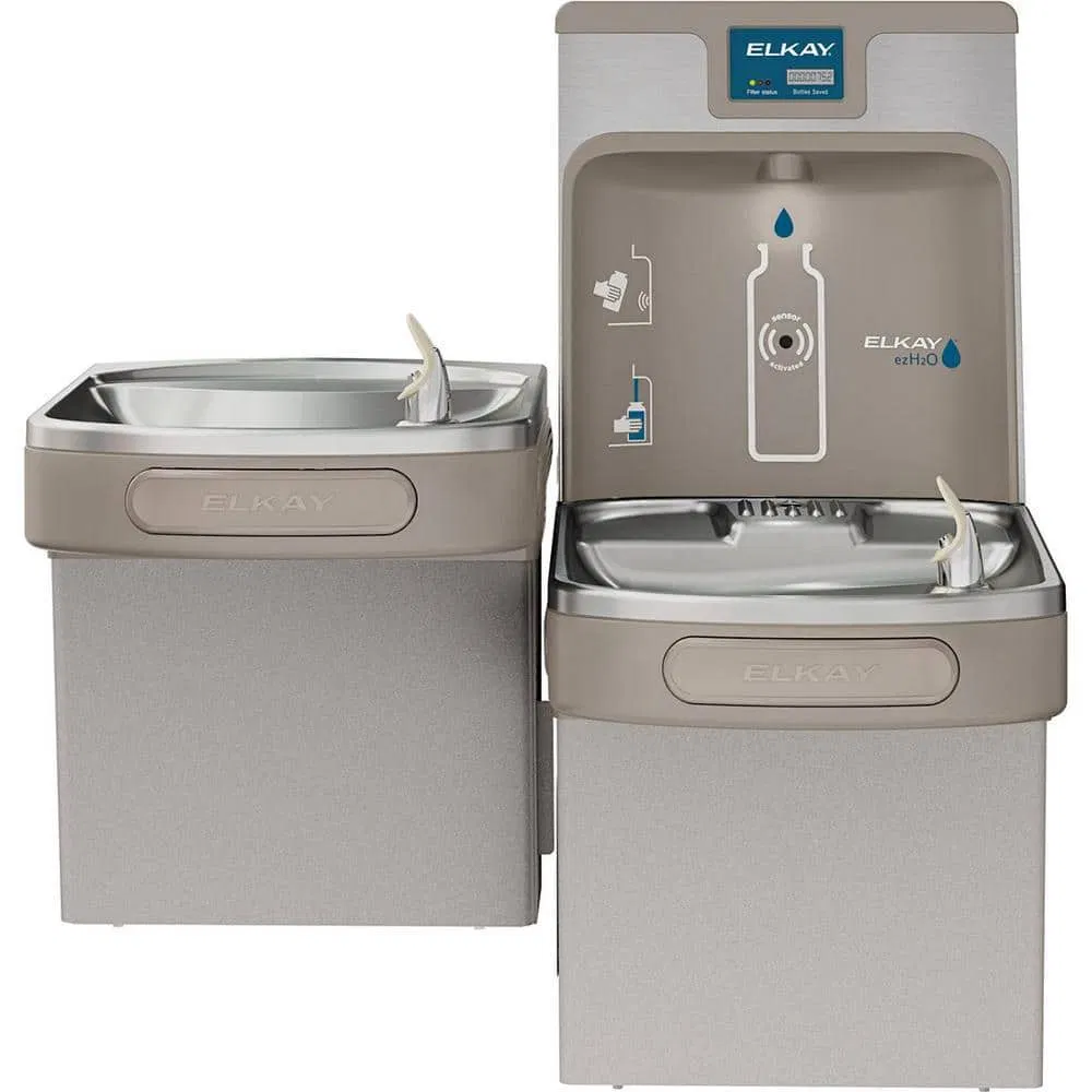 Кулер Ezh2o Ada с питьевым фонтанчиком, серый