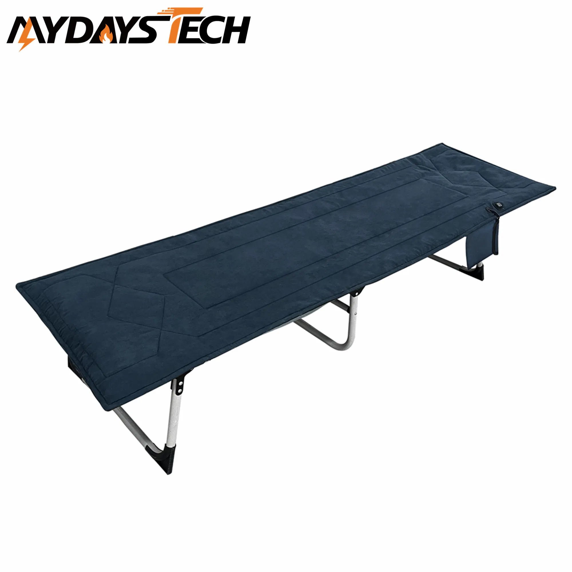 Mydays Tech Suede Electric Heated Camping Cot Mat Power Bank Winter Warmth