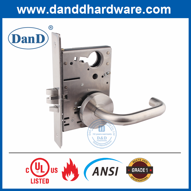 Door Fitting ANSI Inside Security Exit or Communicating Lock for Commercial Door