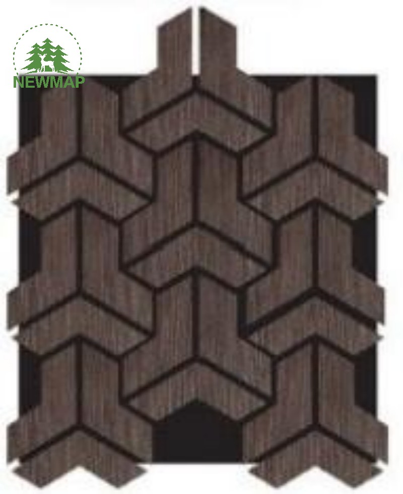 Functional Wool Acoustic Panel - Slat Wood Style MOQ 100m2 Needed