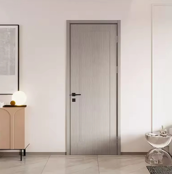 Luxurious Solid Wood Interior Door. Modern Soundproofing, Elegant Bedroom and Home Design