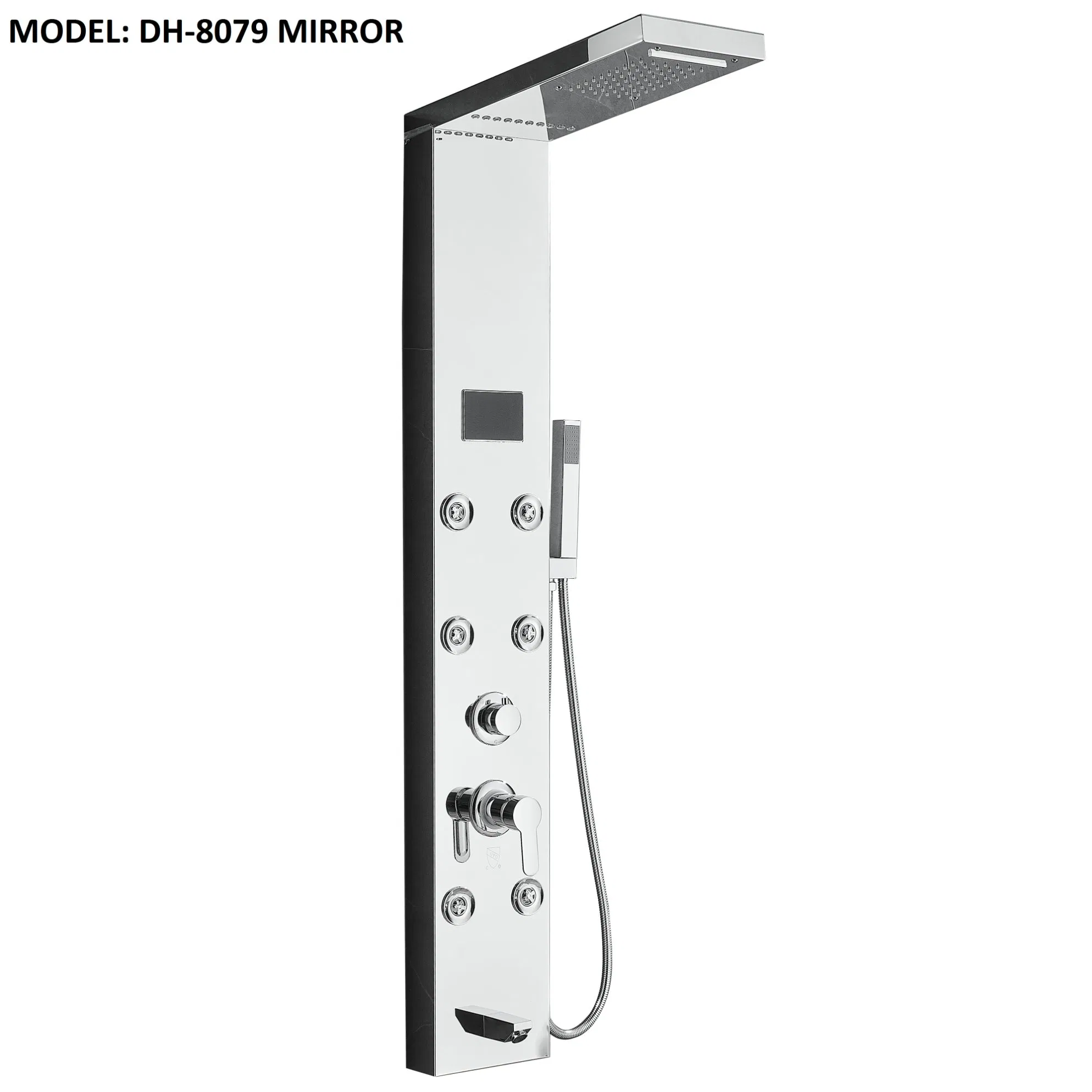 Wall Mounted Shower Panel with Waterful Shower Head Four Functions Stainless Steel Shower Column Bathroom Sanitary Ware Supplier in China