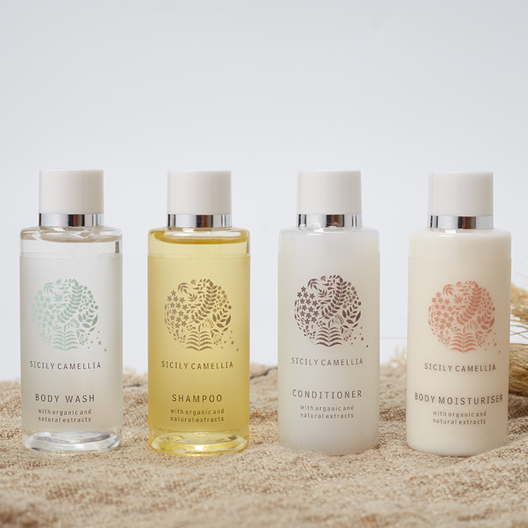 Mini Hotel Soap and Shampoo Toiletries Set 50ml Disposable Bathroom Hotel Amenities Shampoo and Conditioner