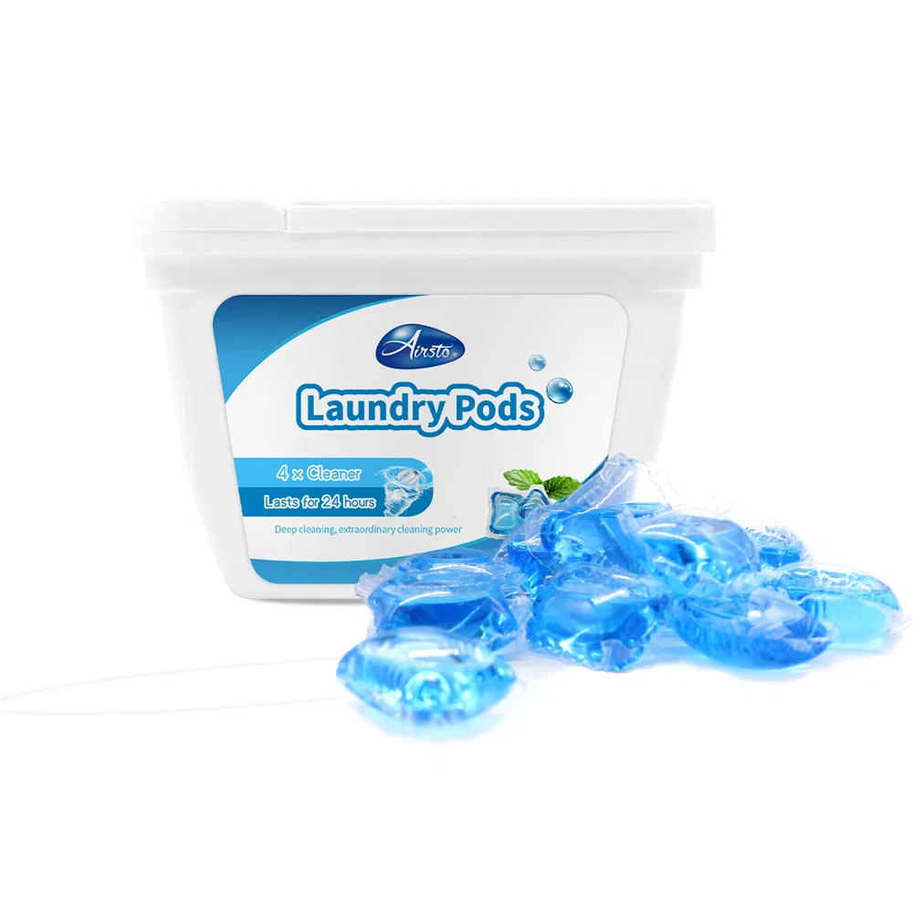 Airsto Household Cleaning Product 3 in 1 Laundry Detergent Pacs 30 Count