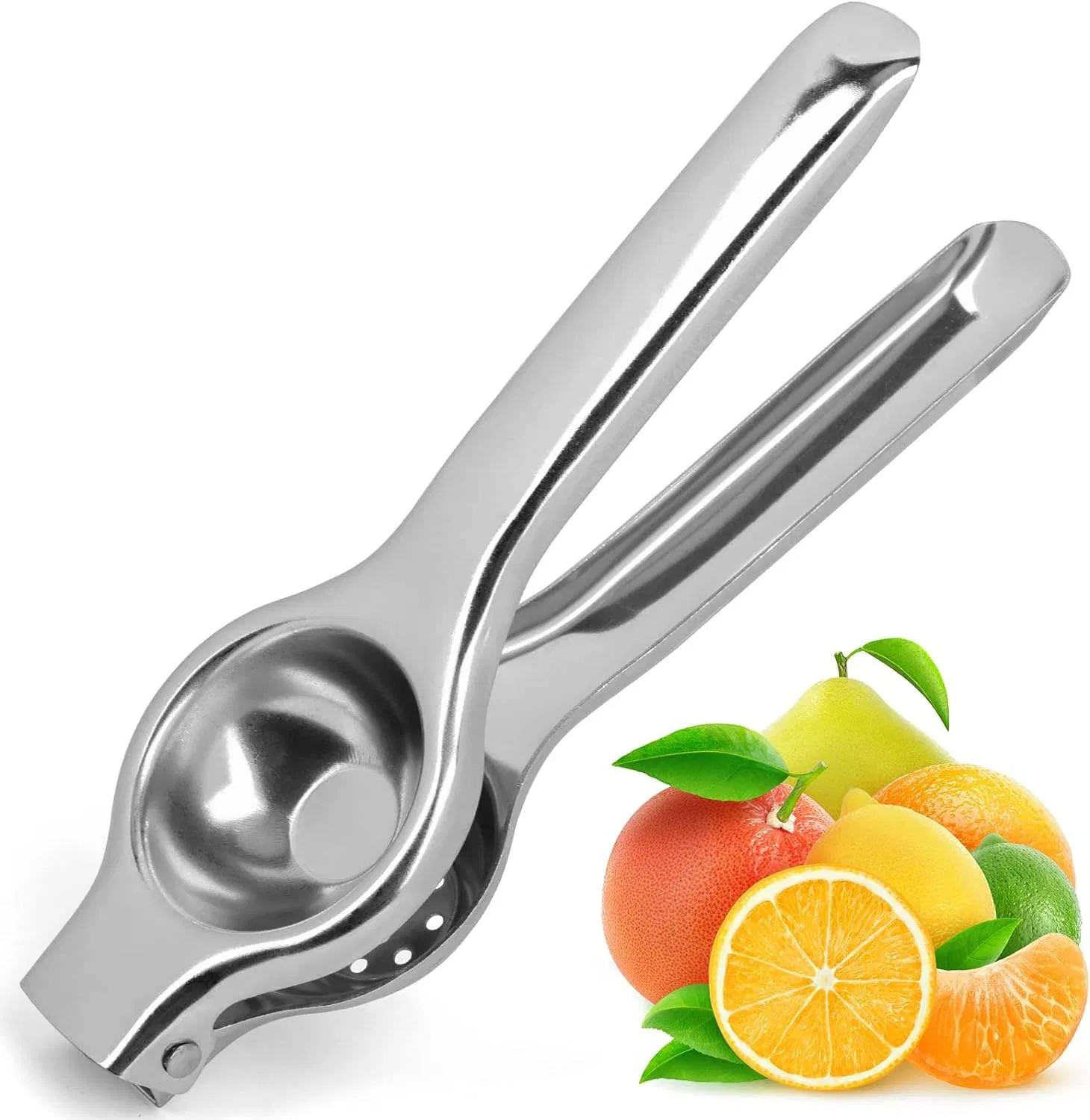 Premium Stainless Steel Lemon Juicer Manual Citrus Press Non-Slip Hand Juicer Press Citrus Press for Home Kitchen