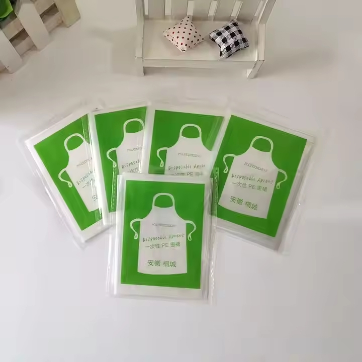 Biodegradable Disposable Waterproof Poly Aprons 1 Mil Unisex Covers PE Disposable Plastic CPE Aprons Oil-Proof Protection