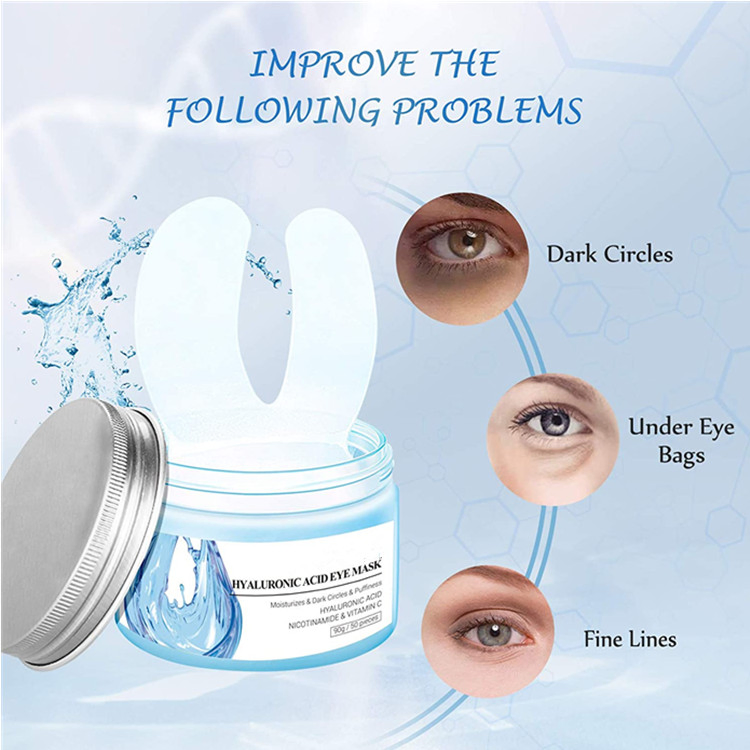OEM/ODM Hyaluronic Acid Eye Mask Moisturizing Circle Eye Mask Patches