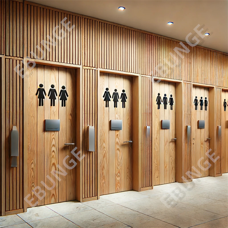 Waterproof HPL Restroom Toilet Cubicle Partition