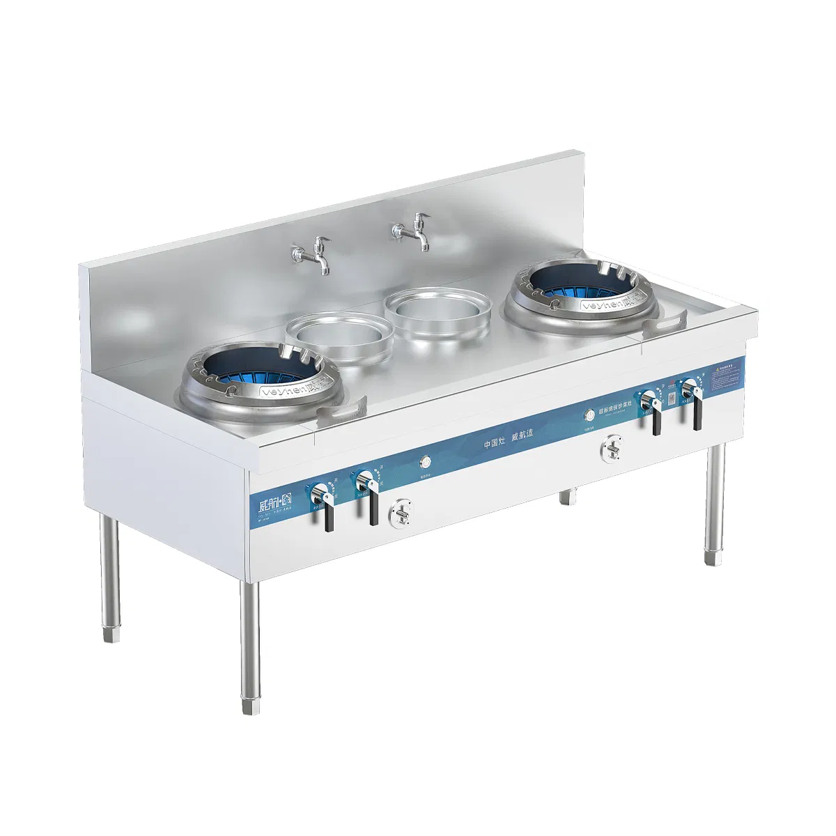 Commercial Grade Quiet Series Wok Range for Chinese Cuisine