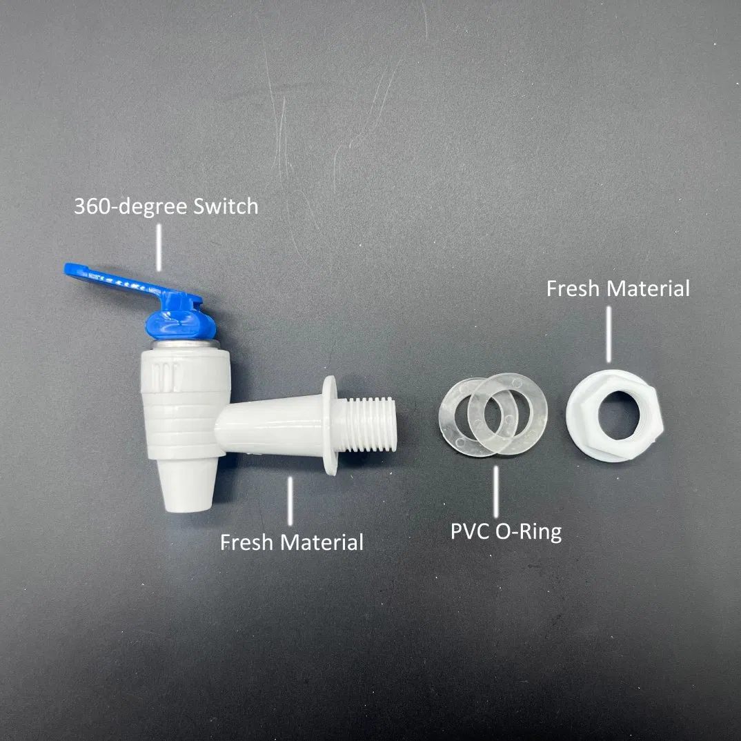 Free Barcode Red Blue Universal Push Type Plastic Water Dispenser Faucet Tap Replacement Parts Free Ship