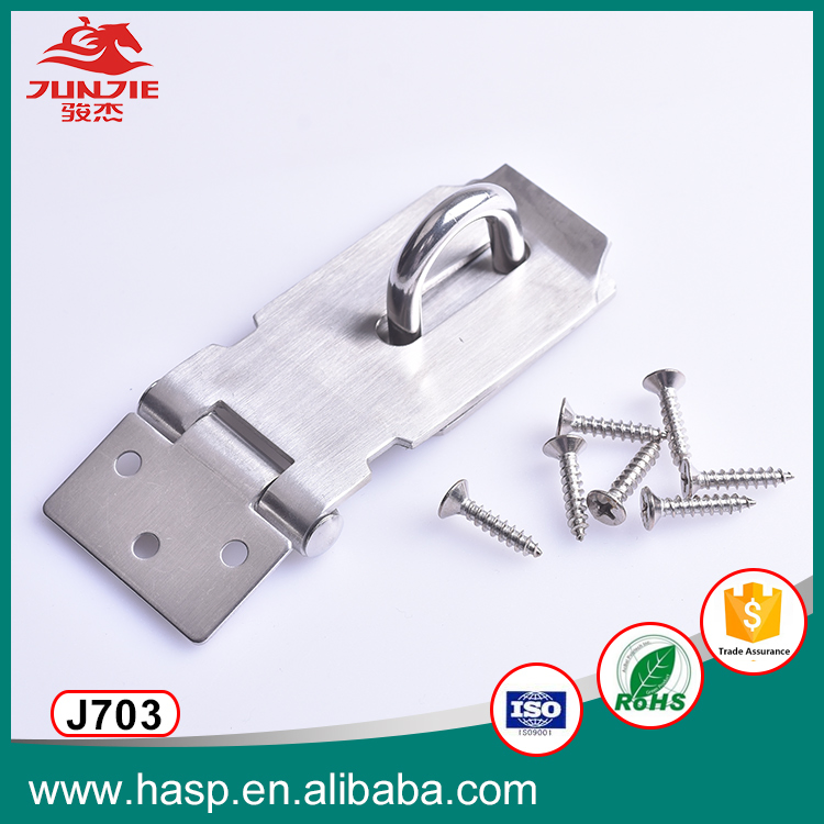 Stainless Steel Anti-Theft Hasp Lock Door Safety Bolt Insurance Tool Hardware Accessories Hasp Lock J703