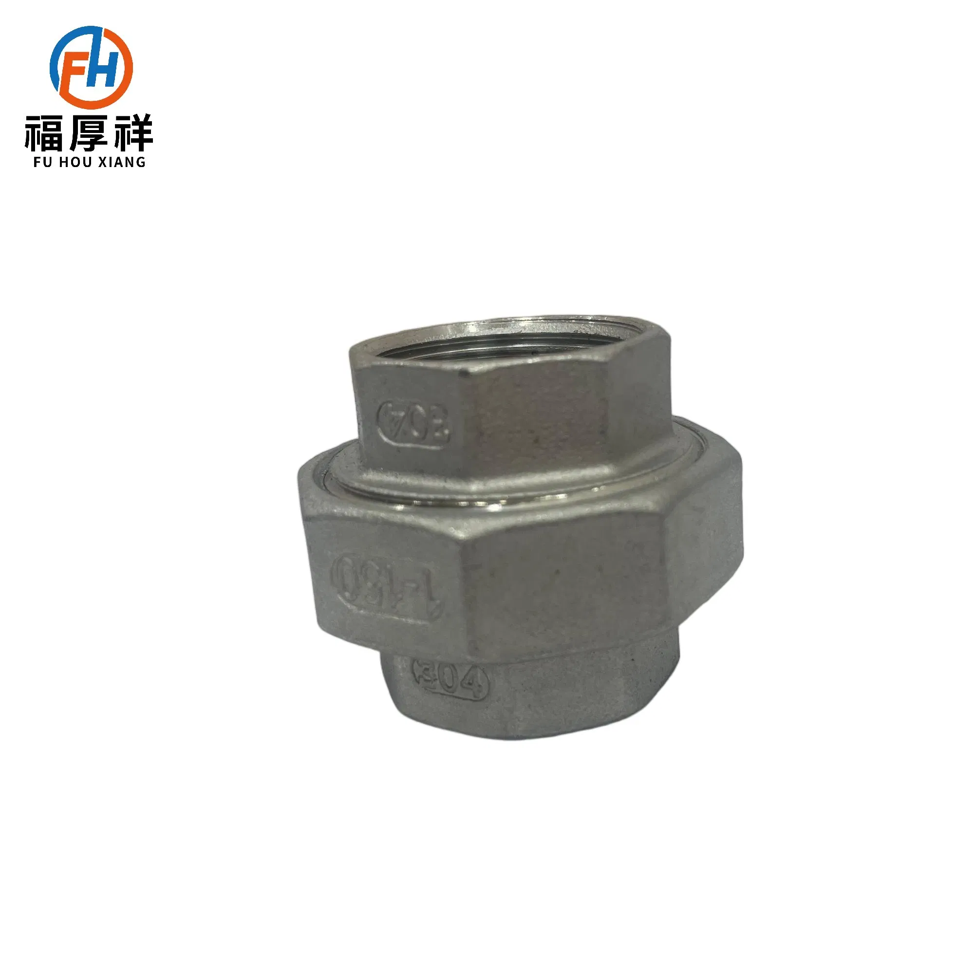 Heavy-Duty Stainless Steel Pipe Fitting Female Threaded Pipe Union Fitting