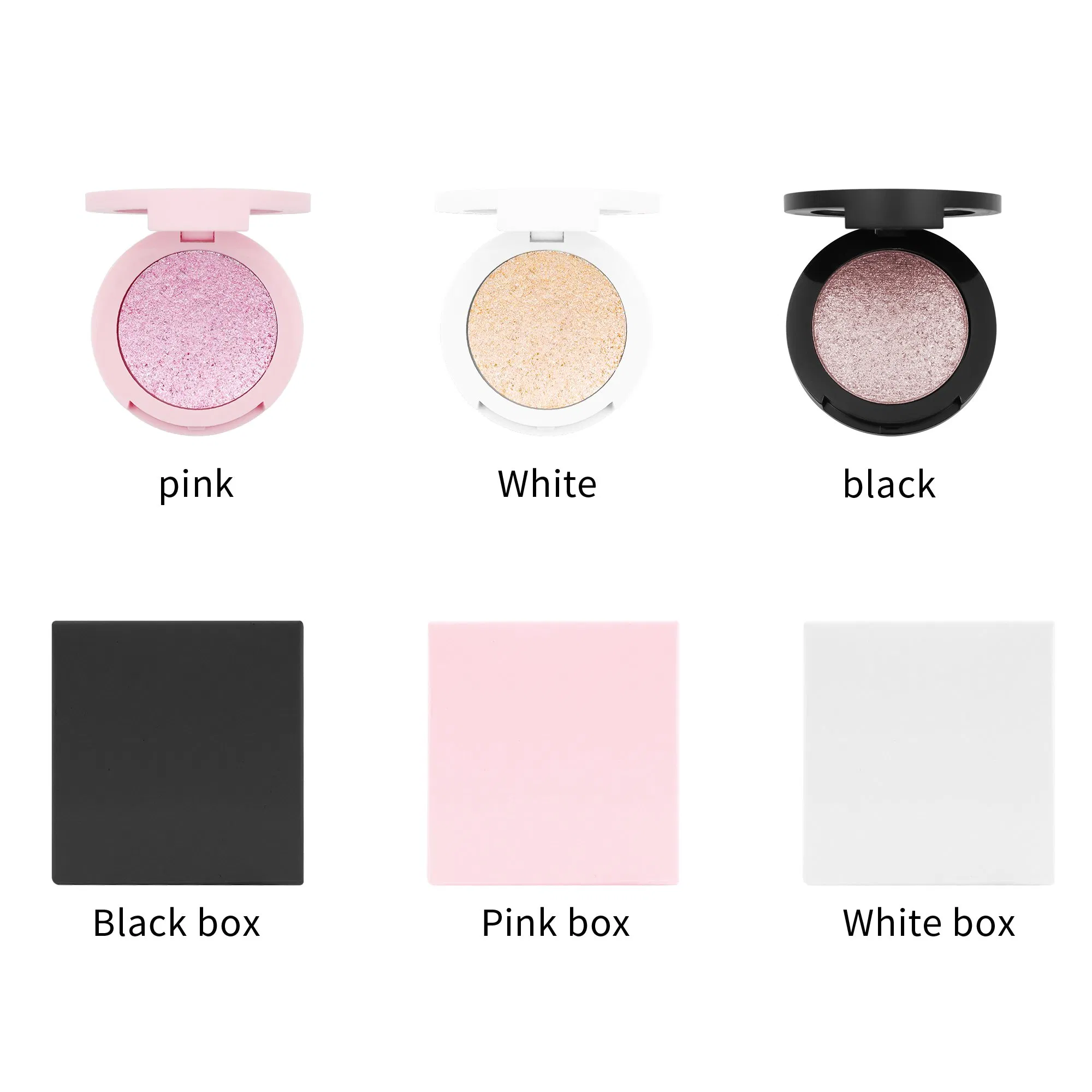 Customized Individually High Pigment Highlighter Palettes Private Label Highlighter Makeup
