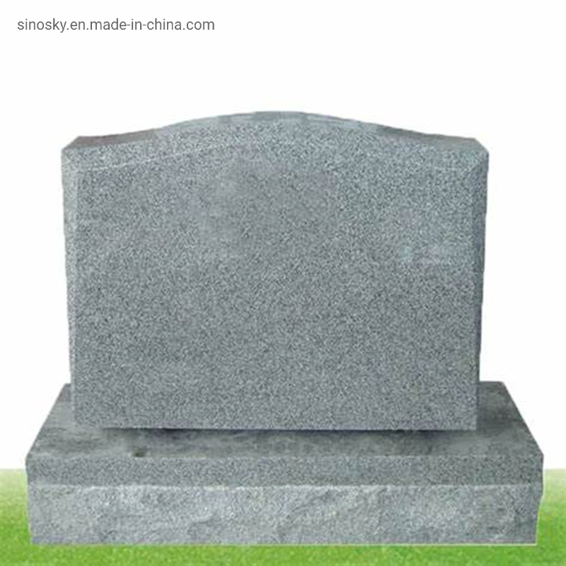 Traditional American Style Tombstone Monument with China Gray Granite Stone