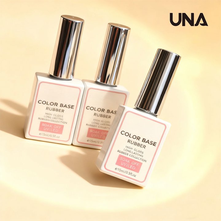 High Quality Private Label Elastic Rubber Base Top Coat Non Toxic Long Lasting Easy Colored UV Gel Polish for Nail Salons