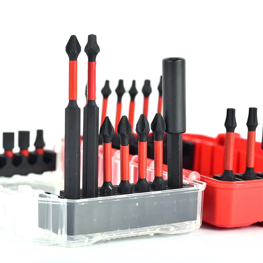 Electric Cross Bit Screwdriver Bit Batch Strong Magnetic Screw Beatle Socket Connecting Rod with Hexagonal Handle