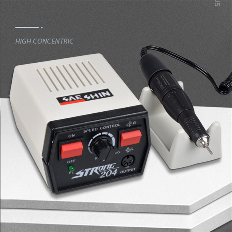 2077 OEM Hand Engraving Jewelry Polishing Machine Strong 204 Nail Drill Machine Portable Plastic Material Brushed Motor
