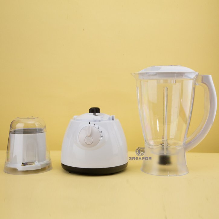 Household Electric Blender with 1.5L Durable Glass Jar and 4 Stainless Steel Blades