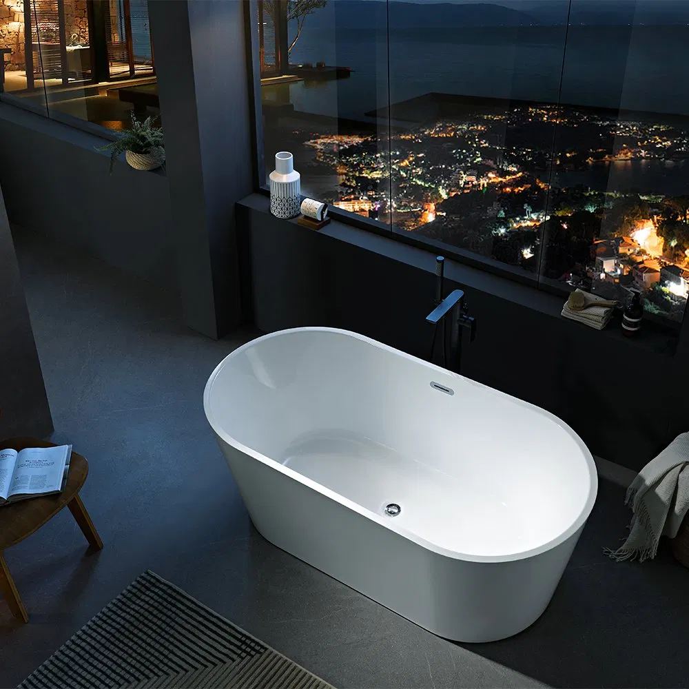 Акриловая овальная ванна для массажа Modern Design