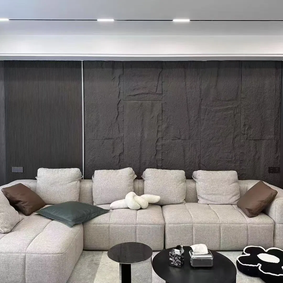 Natural Texture Customizable Home Decor PU Stone Wall Panel