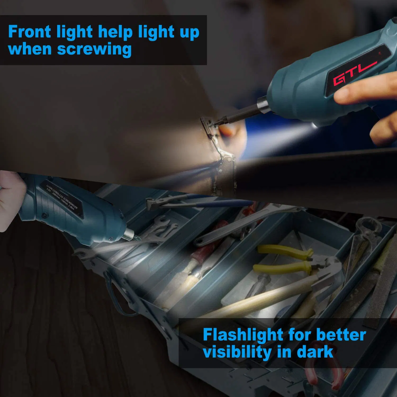 Portable Mini 3.6V Lithium Cordless Screwdriver with Foldable Handle (CDS024)