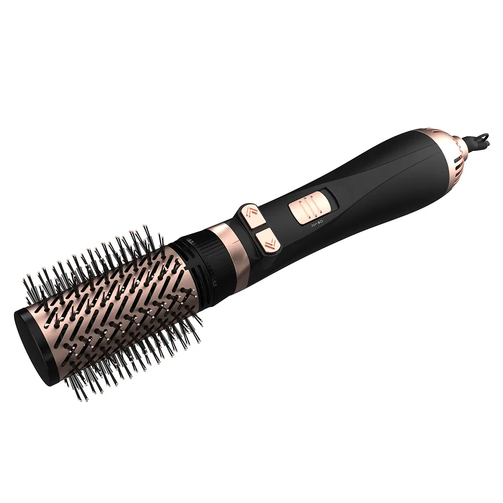 110-240V Multi-Function 7-in-1 Negative Ion Automatic Rotation with Detachable Hot Air Comb Adjustable Temperature Hair Curler Hair Straightener