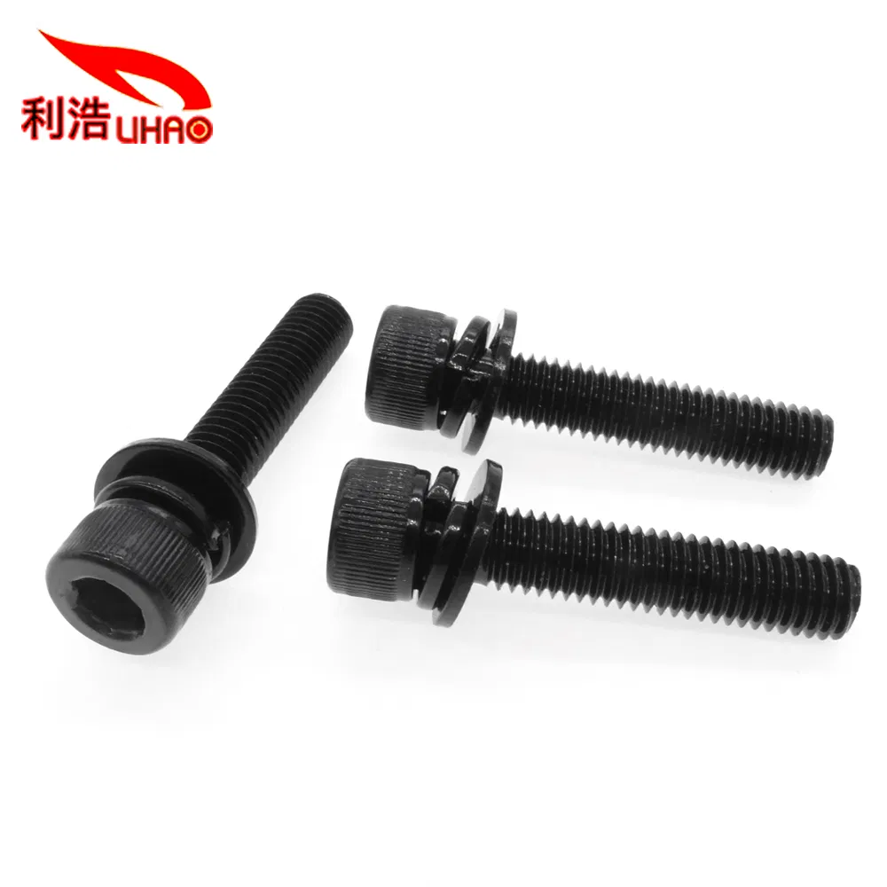 High Quality Zinc-Platedsteel Carbon Steel Socket Cap Assembly Combination Screw with Captive Washer