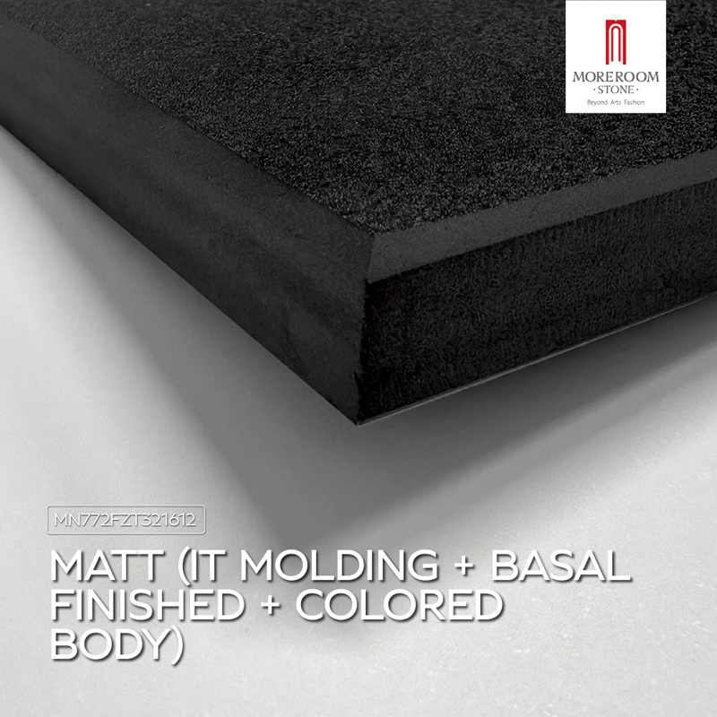 Large Laminated Porcelain Slab Black Marble Look Tiles for Elegant Side Tables