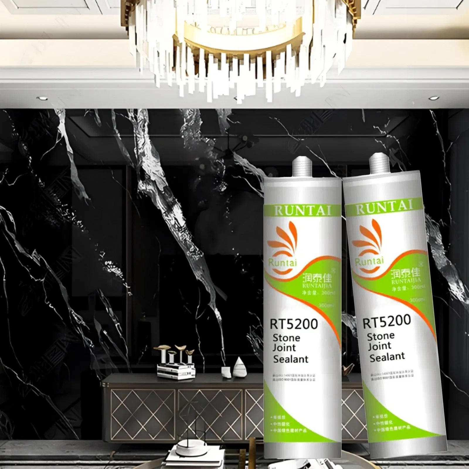 Runtai Neutral White Silicone Sealant Caulk Designed for Delicate Stone Applications