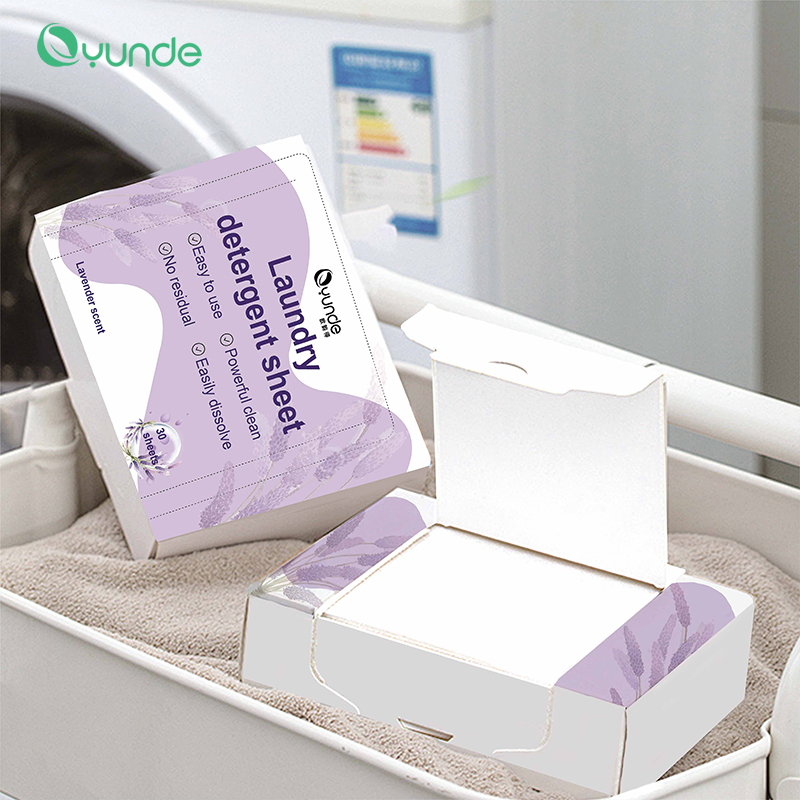 Lavender Scent Powerful Cleaning Laundry Detergent Sheets