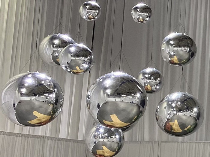 Party Stage Shiny Ball Inflatable Metallic Disco Ball for Decoration