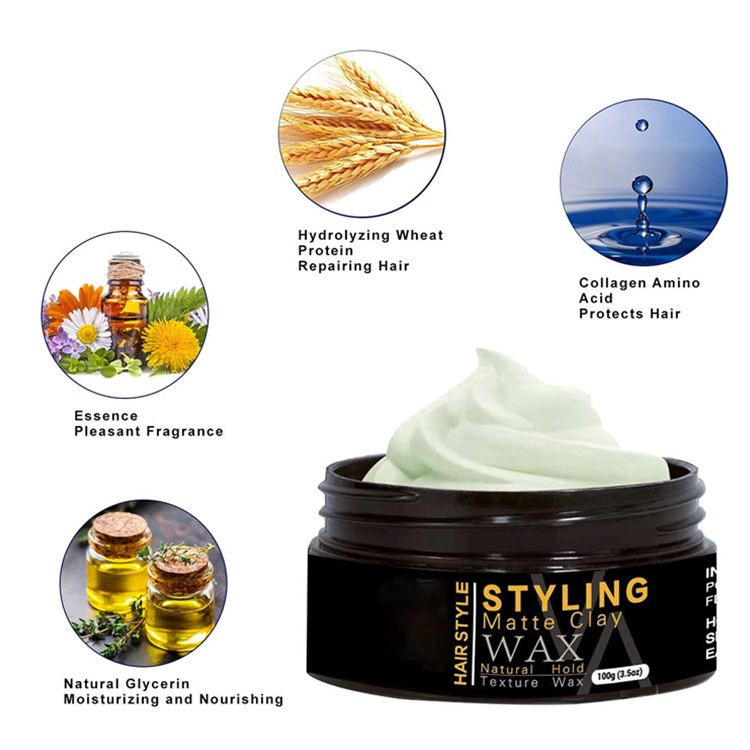 Natural Hair Styling Clay for Men Modern Hairstyles and Strong Hold