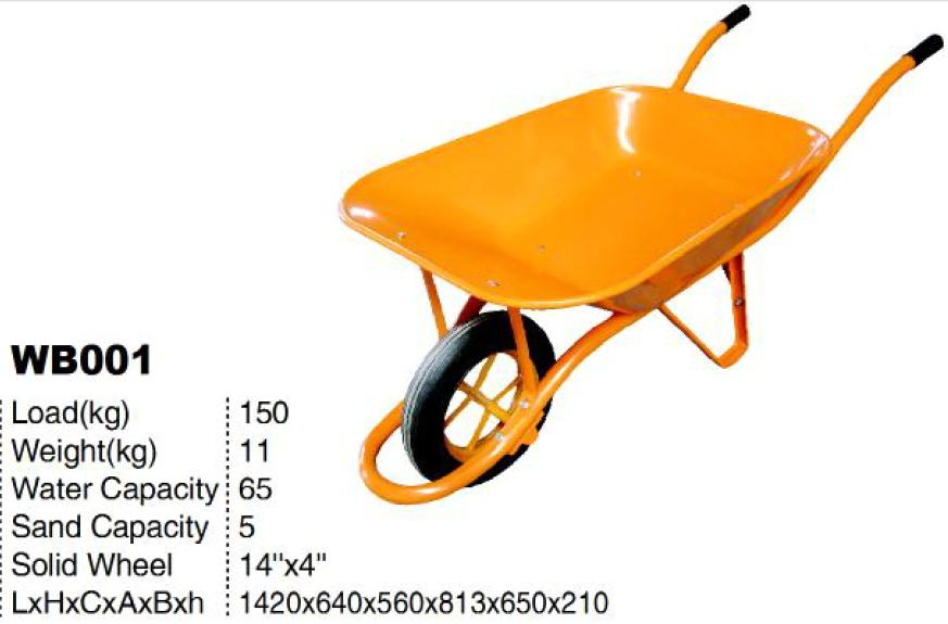 Stable Quality and Good Price Red Wheelbarrow 6400/Wheel Barrow for South Africa Market (WB3800; WB6400)