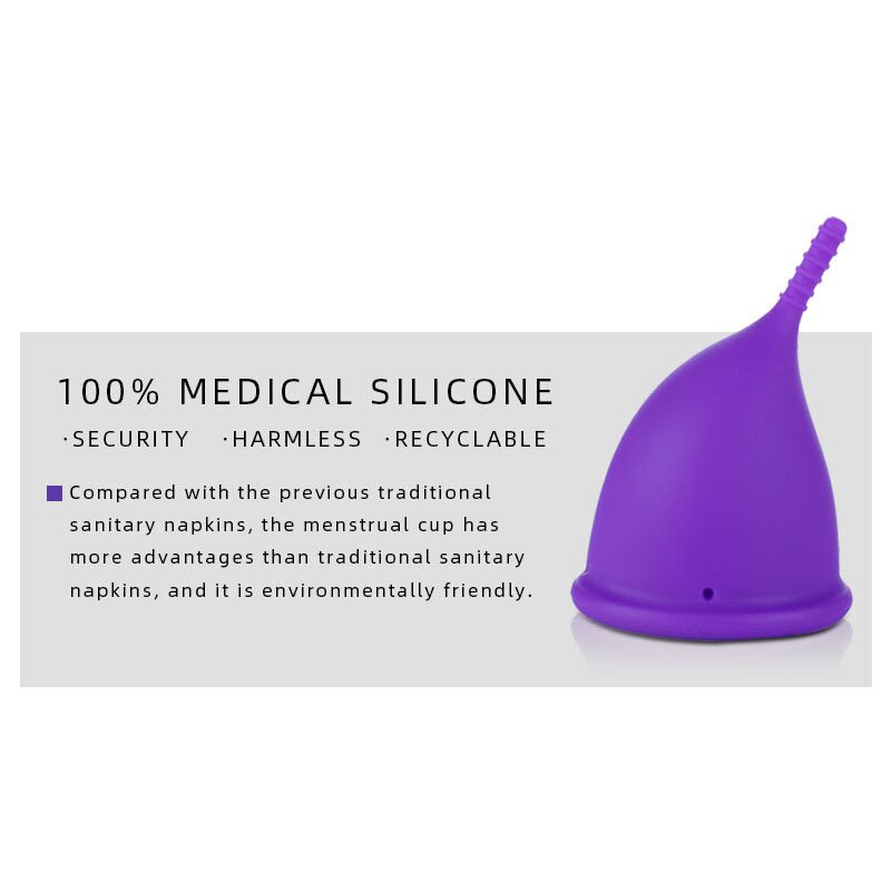 High Capacity Menstrual Cup 100% Silicone Period Cup Heavy Flow Period Protection up to 12 Hours