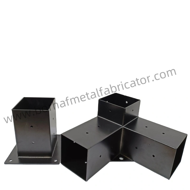 Modular Sizing Steel Pergola Brackets for 4 X 4 Wood Posts