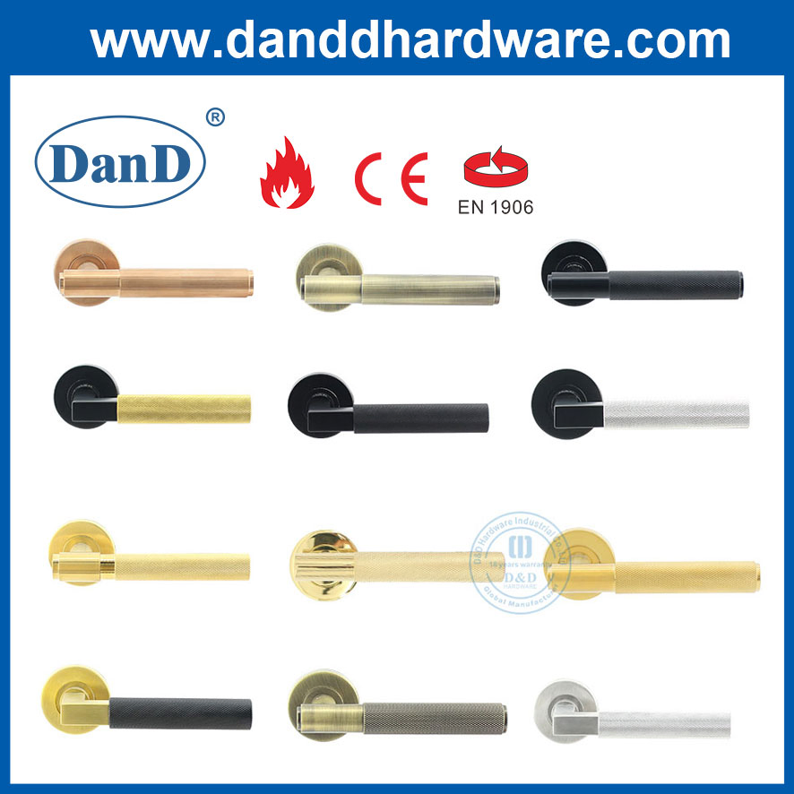 Single Door Double Side Solid Lever Handle High-Quality Stainless Steel Door Handle